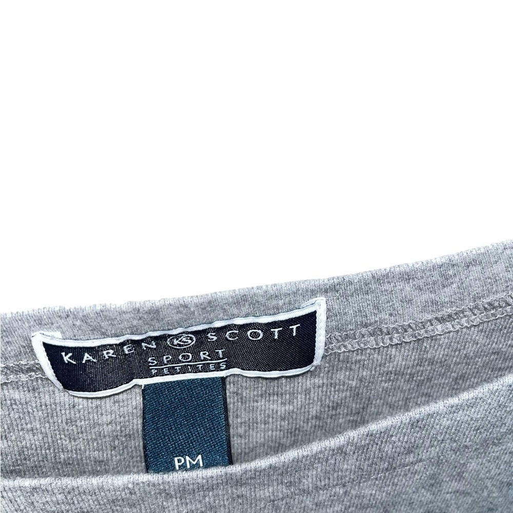 Karen Scott Sport Gray Dress PM - Picture 5 of 5